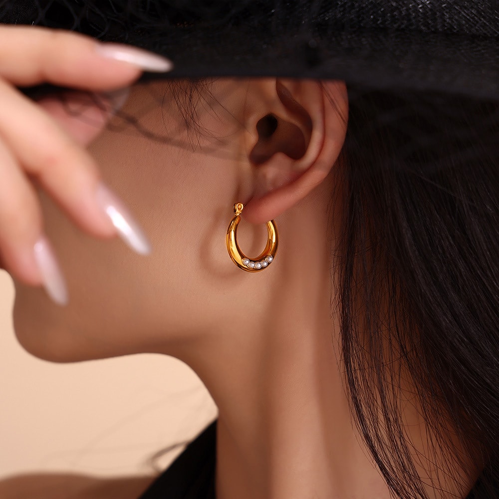 Lunar Bead Earrings