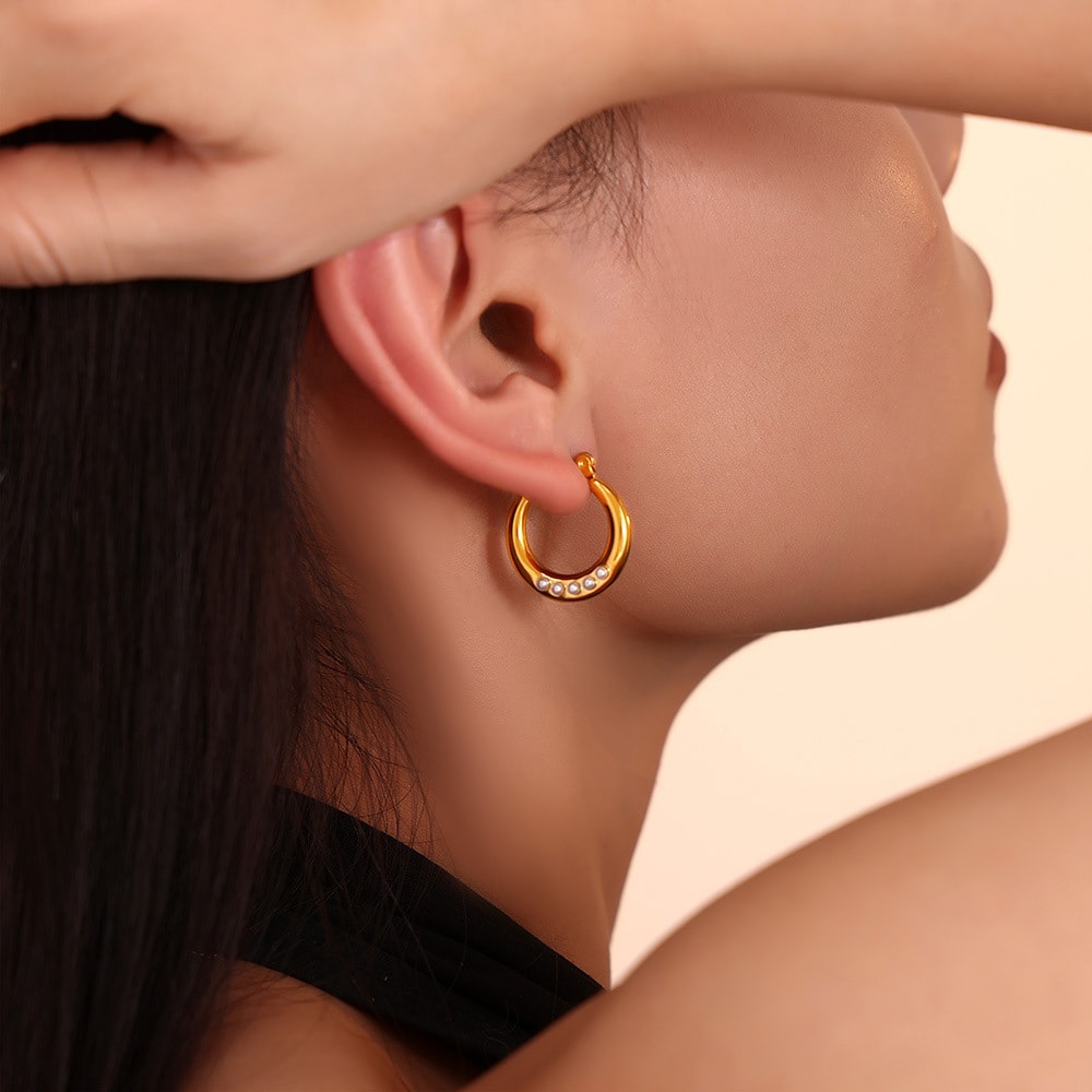 Lunar Bead Earrings
