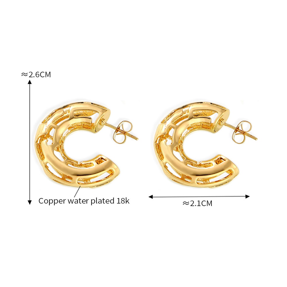 Cashew Lattice Earrings