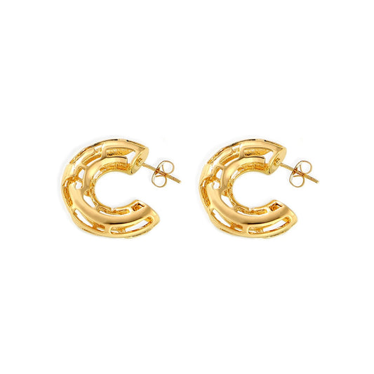 Cashew Lattice Earrings